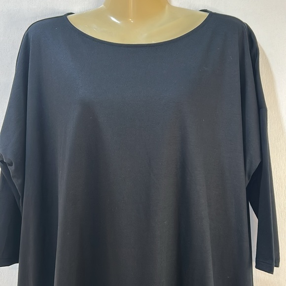 GAD MIDI DRESS Sz SMALL BLACK LONG SLEEVES OVERSIZED NEW - Picture 4 of 11